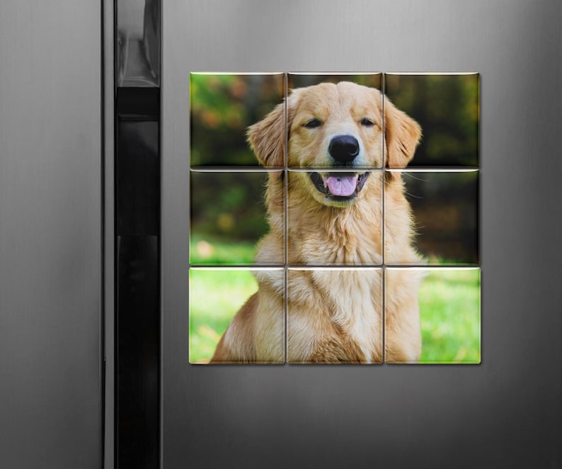 Personalized Photo Puzzle Magnet Set of 4