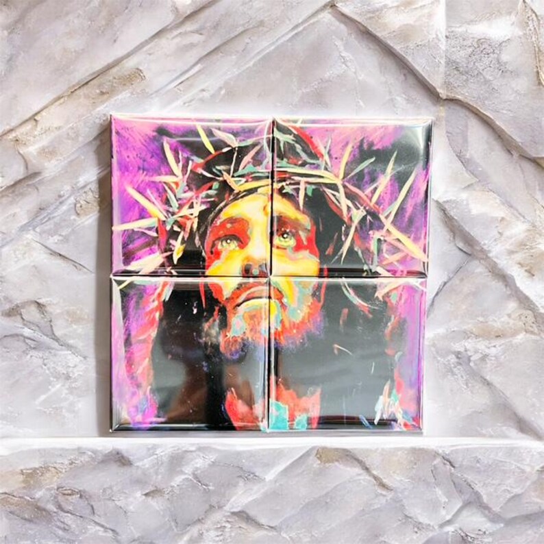 Personalized Photo Puzzle Magnet Set of 4